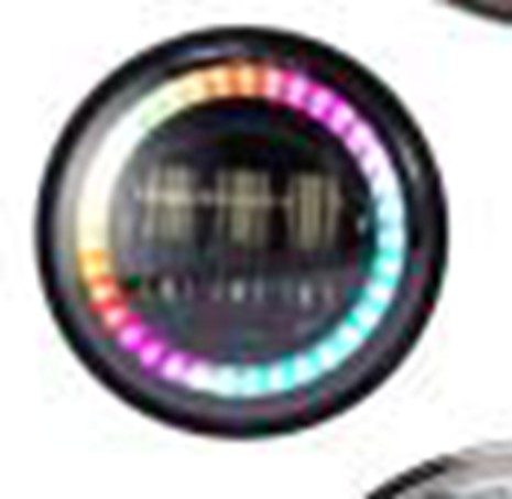 SET FARO LED ANTERIORE 4.5" CON HALO E LUCE ANTINEBBIA - NERO -