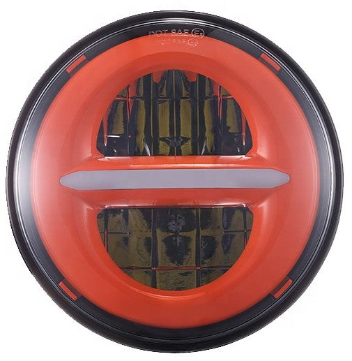 FARO LED 5,75" HOUSING CON POSIZIONE  - SFONDO ARANCIO