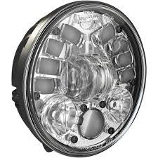 FARO LED 5,75" ANTERIORE con Gravity Sensor  per motocicletta - SFONDO CROMATO -