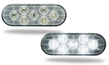 FARETTO LED BIANCHE OVALI 6,25" PER MOTOCICLI-AUTO-CAMION-TRATTORI