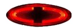LUCE LED DI INGOMBRO LATERALE ROSSA