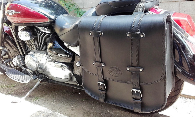 BORSA MOTO CUSTOM "PACH" - MODELLO ZUKI TRAVEL  - NERO -