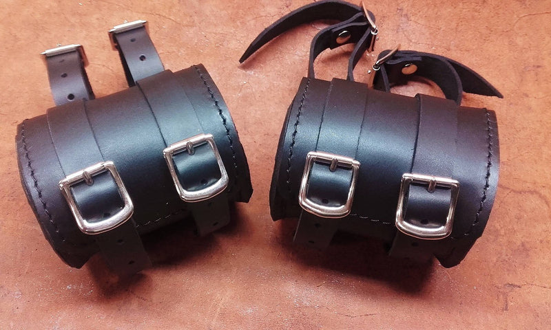 RULLO "PACH" IN CUOIO PORTA ATTREZZI MINI - 2 FIBBIE -