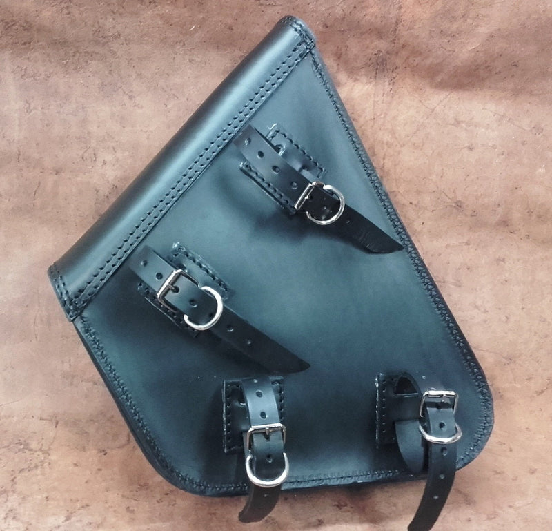 BORSA "PACH" CHOPPERS LATERALE IN CUOIO - COLOR CUOIO - TELAIO SOFTAIL -