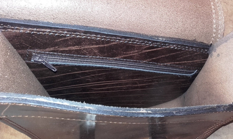 BORSA "PACH" CHOPPERS LATERALE HARLEY SOFTAIL - CUOIO - LATO SINISTRO -