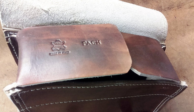 BORSA "PACH" CHOPPERS LATERALE HARLEY SOFTAIL - CUOIO - LATO SINISTRO -