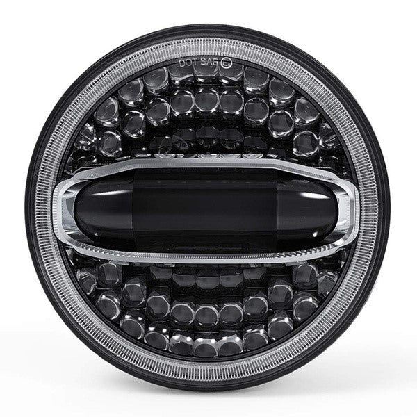 FARO LED "HENRY" 7 POLLICI OTTICA RIFLETTENTE DRL E HALO