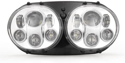 DOPPIO FARO A LED ANTERIORE PER HARLEY DAVIDSON ROAD GLIDE 2004-2013