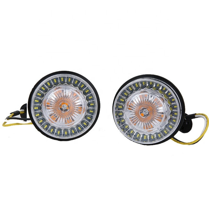 INSERTO A DISCO PER FRECCE 2" CON INDICATORE DI DIREZIONE AMBRA PER HARLEY DAVIDSON-FILAMENTO SINGOLO-