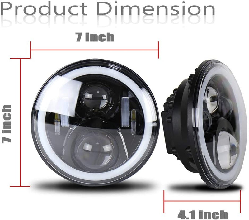 FARO LED ANTERIORE PER MOTO/ JEEP WRANGLER ABBAGLIANTE E ANABBAGLIANTE - 50W -