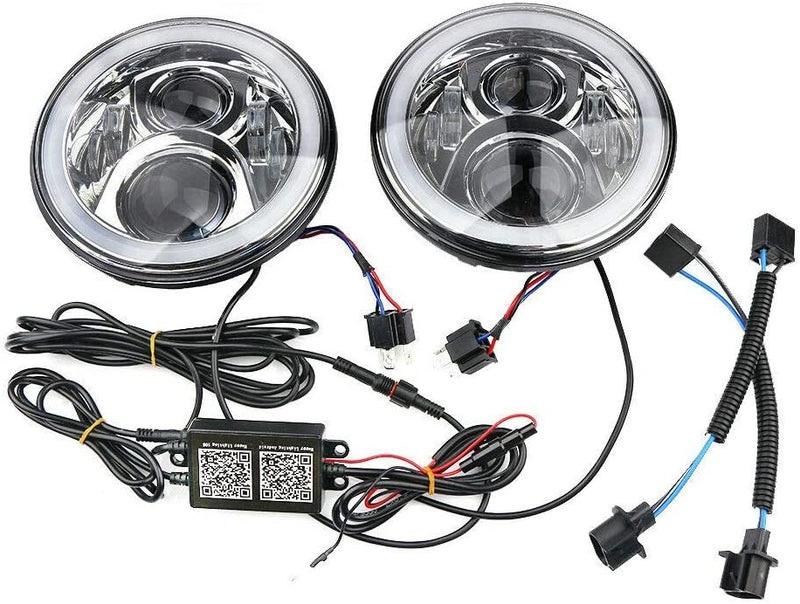 FARO LED ANTERIORE PER JEEP WRANGLER/MOTO  ABBAGLIANTE/ANABBAGLIANTE 7' - 50W -