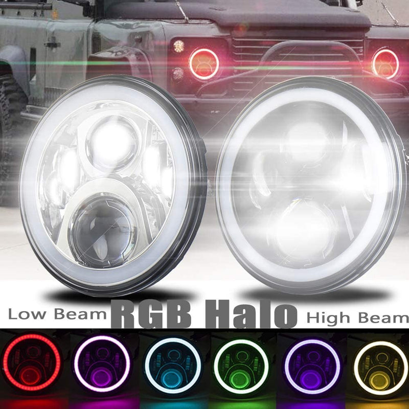 FARO LED ANTERIORE PER JEEP WRANGLER/MOTO  ABBAGLIANTE/ANABBAGLIANTE 7' - 50W -