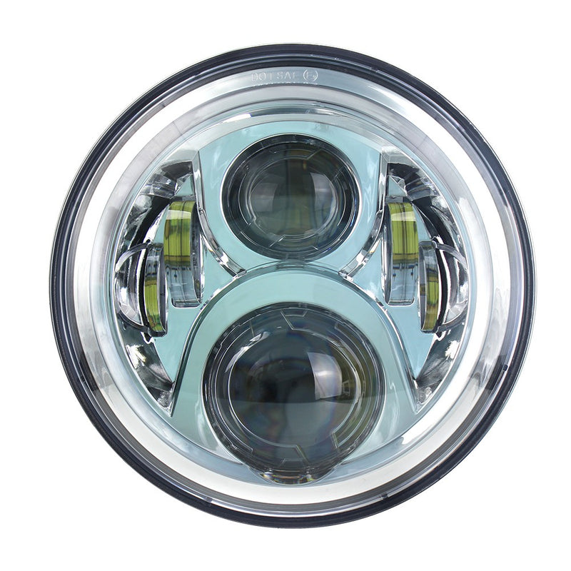 FARO ANTERIORE LED 7" CON HALO - ATTACCO PER HONDA