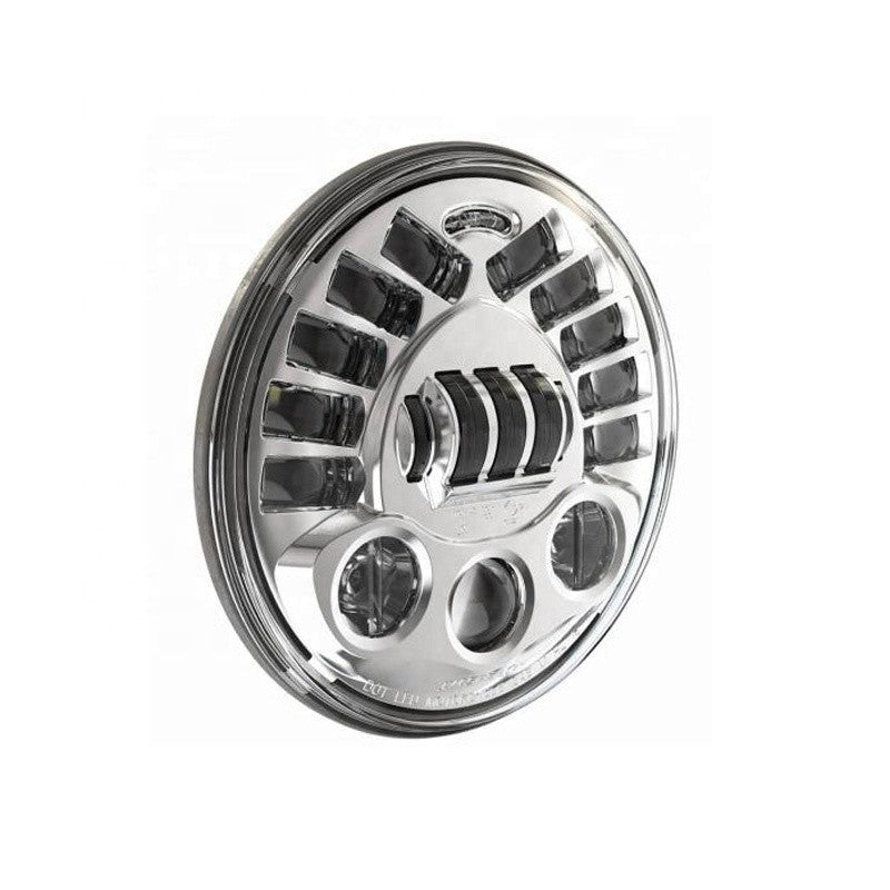 FARO LED 7" CON FUNZIONE DI DIREZIONE  7" - SFONDO CROMATO -