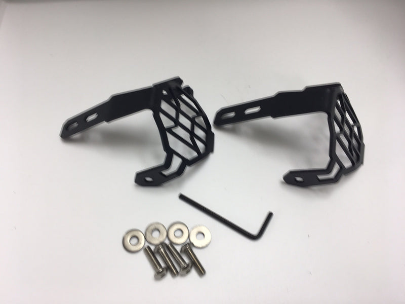 GRIGLIE DI PROTEZIONE FARETTI FARI MOTO LED BMW GS 1200 BENELLI TRK HONDA NC700X