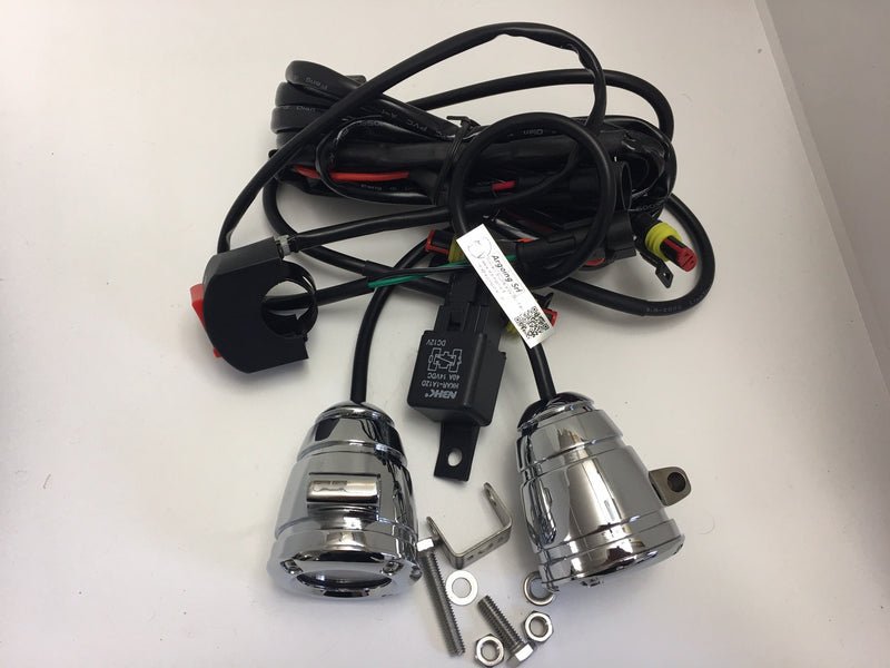 KIT 2 FARETTI AUSILIARI A LED 15 W -CROMATI - SUPER POTENTI