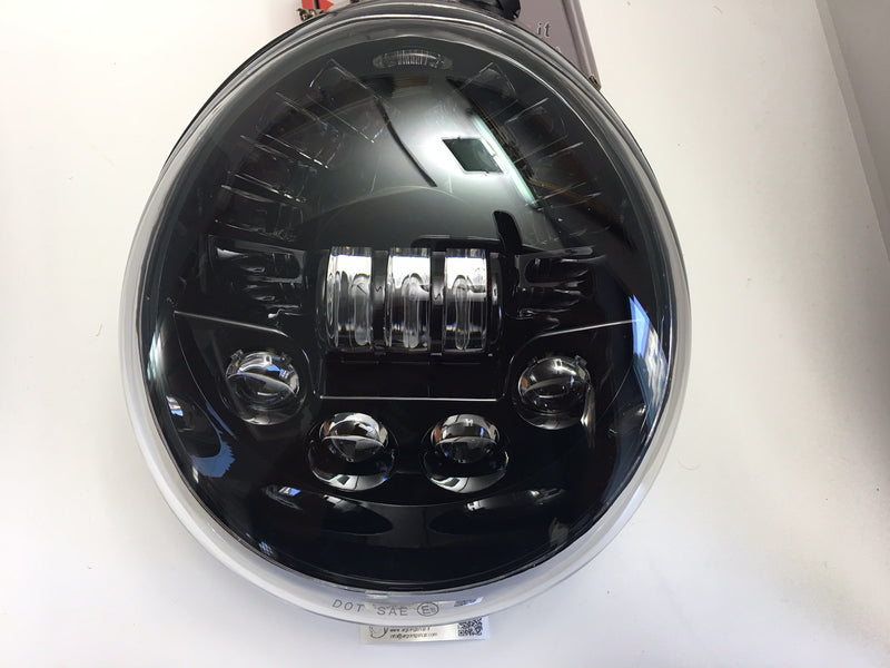 FARO LED ANTERIORE PER HARLEY V/ROAD - SFONDO NERO - 50W