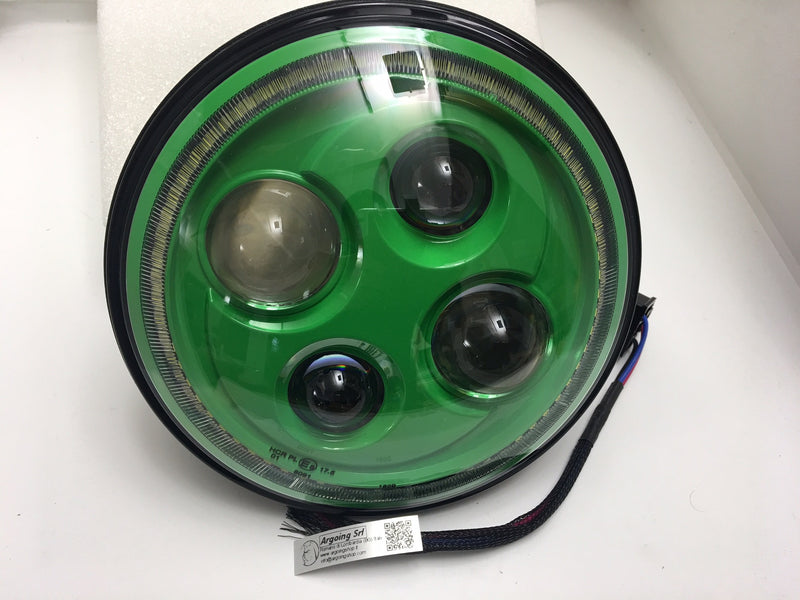 FARO LED PER AUTO E MOTOCICLO 7 POLLICI - VERDE -