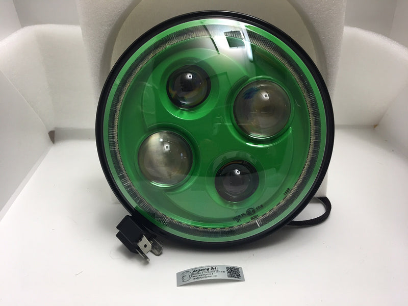 FARO LED PER AUTO E MOTOCICLO 7 POLLICI - VERDE -
