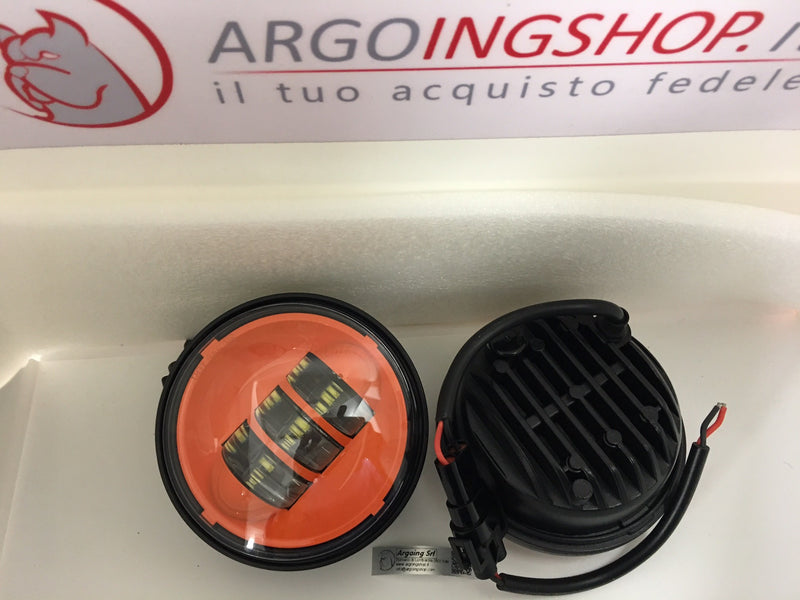 SET FARETTI  A LED ANTERIORI  ANTINEBBIA - 4,5" ARANCIO -