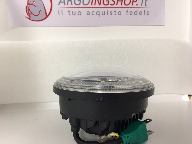 FARO LED 5.75" CON HALO -MOTORCYCLE CUSTOM NERO