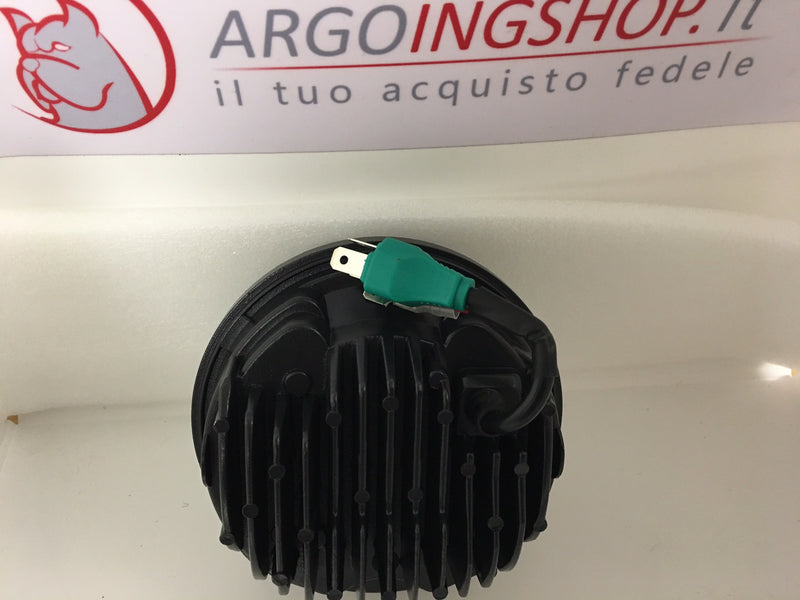 FARO LED  ANTERIORE 5,75" PER MOTOCICLETTA E AUTO con Halo - SFONDO CROMATO