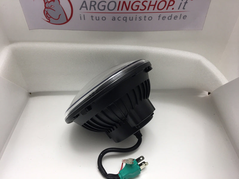 FARO LED RETROILLUMINATO 7" - SFONDO NERO -