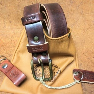 CINTURONE IN  CUOIO LINEA "PACH"SPESSORE 4/4.5MM