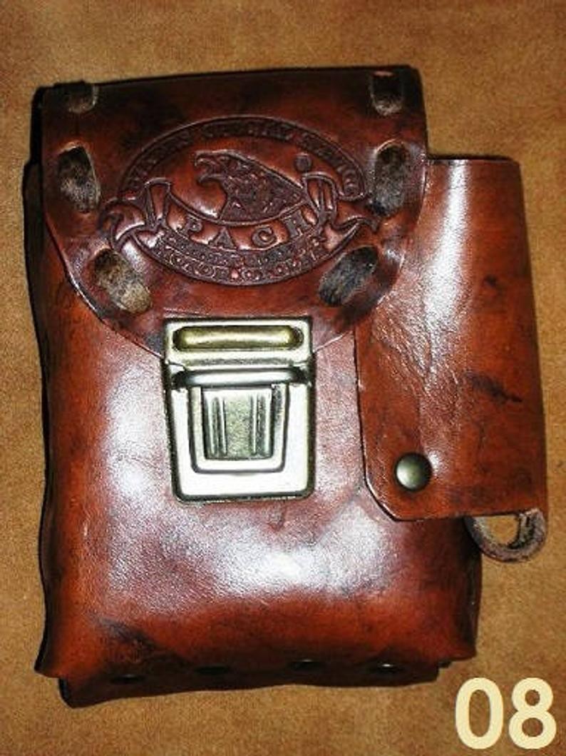 PORTA SIGARETTE IN CUOIO LINEA "PACH" E PORTA ACCENDINO SPESSORE 2CM