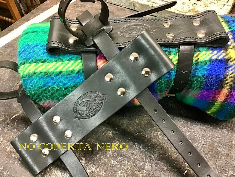 PORTA COPERTA PER MOTO LINEA "PACH" IN CUOIO 4MM