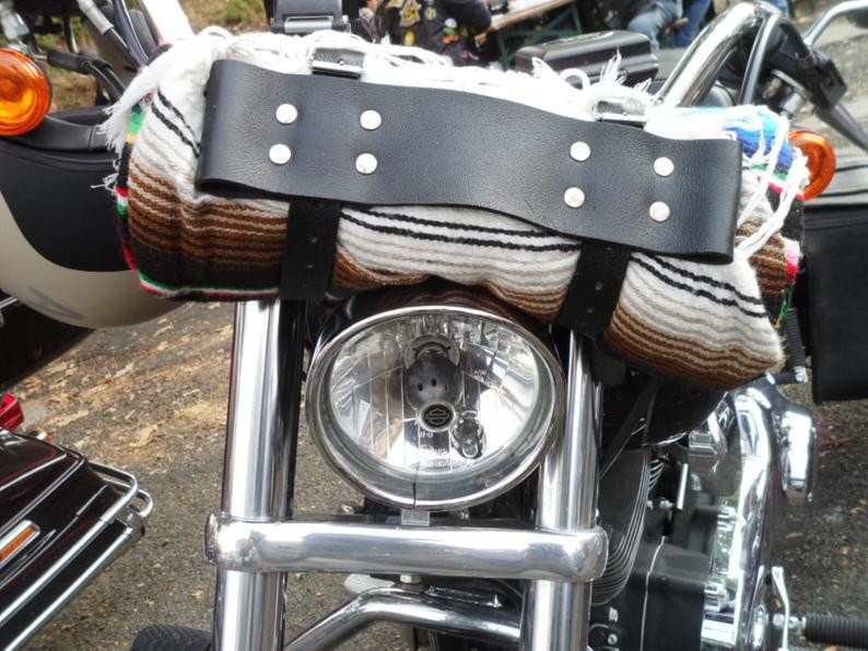 PORTA COPERTA PER MOTO LINEA "PACH" IN CUOIO 4MM
