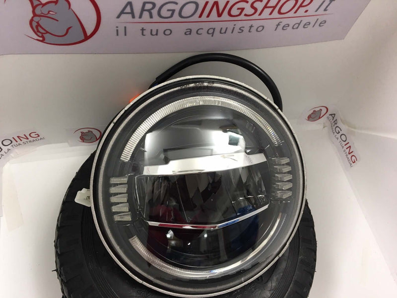 FARO LED " BOB " 7 POLLICI CROMATO PER JEEP RENEGATE