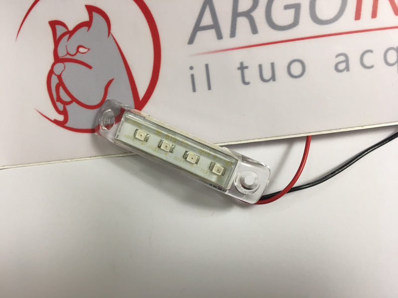 LUCE  A LED BIANCA FORMA RETTANGOLARE PER AUTO - CAMION-FURGONI