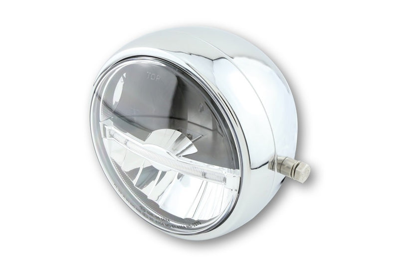 5.75" - PORTAFARO IN METALLO NERO  CON DUE STAFFE DI FISSAGGIO LATERALI- ADATTO ANCHE PER  PER SCOOTER