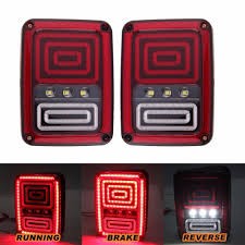 SET FARI LED POSTERIORI PER JEEP WRANGLER  POSIZIONE-STOP-RETROMARCIA